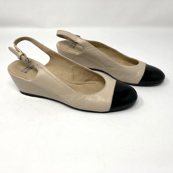 Stuart Weitzman Tipin Cap Peep Toe Sling Back Shoe